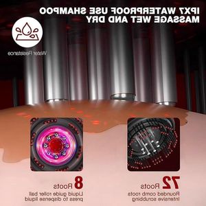 JGS Premium - Elektrische Hoofdmassage 2-in-1 Borstel met Rood Licht - Massage en Haarolie Applicator - Scalp Massage met Serum-Vloeistofcabine