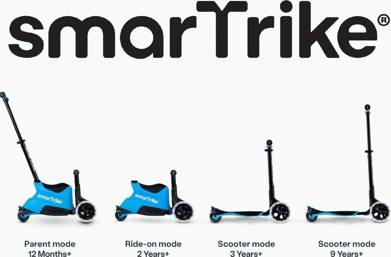 smarTrike - Xtend - Ride-on Scooter - Blauw - 5 Fasen Aanpasbaar