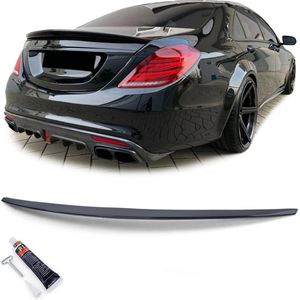 Mercedes S Klasse W213 Vanaf 2013 Vanaf 2016 Kofferklep Spoiler Achterklep AMG Styling Hoogglans Zwart