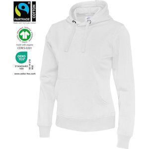Cottover HOODIE LADY - GOTS GECERTIFICEERD 141001 - Wit - XXL