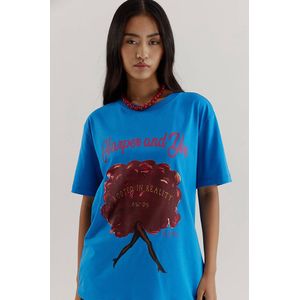 Harper & Yve - ROOTEDINREALITY-SS - T-shirt - Blauw