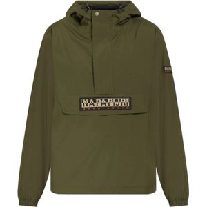 Napapaijri Rainforest Freestrider Anarok Heren Jas (Maat M) Khaki groen - Waterbestendig - Overgang tussen jas herfst winter
