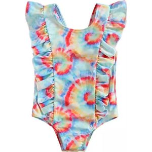 Supercute badpak Tie Dye gekleurd design zwempak maat 98