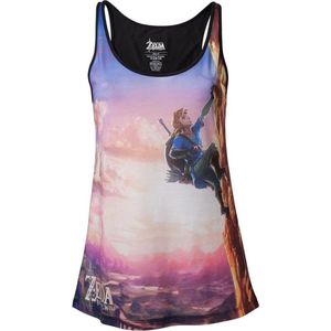 Zelda Breath of the Wild - All over Link climbing Female Top - L