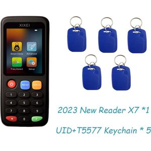 X7 RFID Kaartlezer & Duplicator Serie - Slimme Kaartkloner - 5 UID / T5577 Sleutelhangers- Geavanceerde IC/ID/NFC Kopieerfuncties