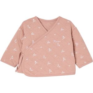 Geboorteset - Gebloemd - Wikkelvestje met Lange Mouwen en Broek - Gewatteerd