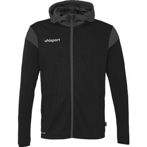 Uhlsport Squad 27 Jas Met Kap Kinderen - Zwart / Antraciet | Maat: 164