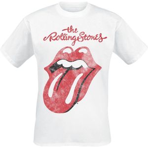 The Rolling Stones Classic Tongue Heren T-shirt - wit - S