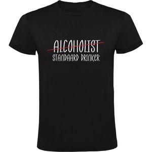 Standaarddrinker Heren T-shirt | Alcoholist | Festival | Feest | Kroeg | Bruin Cafe | Bier | Standaard Drinker | shirt