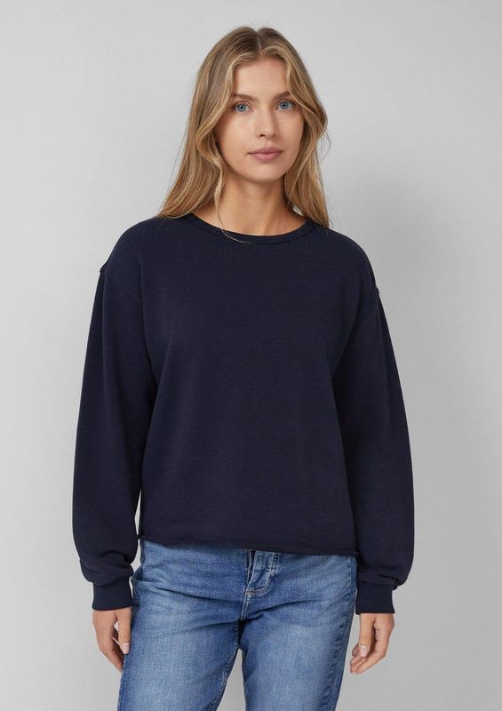 s.Oliver - Sweatshirt - Navy - Effen - Lange Mouw
