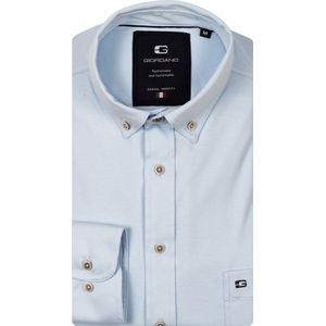 Giordano – Ivy – Overhemd – Liquid cotton – button down kraag - Lichtblauw - Regular Fit - NOS7078-61