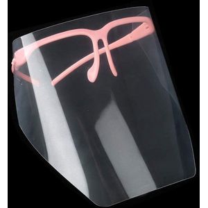 Beschermend Mondmasker - 10 Pack Anti Fog Visor voor Thuis - Winkel - Professioneel Gebruik - PINK