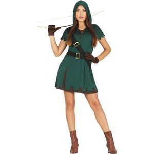 Fiestas Guirca - Kostuum Vrouwelijke Robin Hood - Maat L