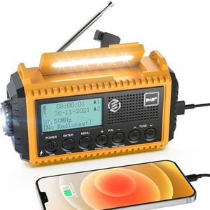 Equivera Noodradio - Noodradio - Emergency Radio - Survival Radio - Oorlog Radio - Opwindbare Radio - Solar Opwindbaar - Radio voor Rampen - SOS Alarm - Noodradio op Batterij - Draagbare Radio - AM/FM-Radio - Oplaadbare Batterij - Noodlader Telefoon