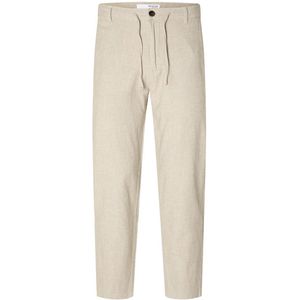 Selected - 172 Slim Tapered Fit - Chino Broek - Beige - Volledige Lengte