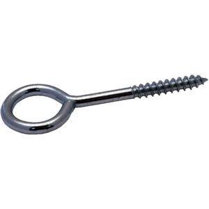 Schroefoog 3,45 x 35 mm – gegalvaniseerd ijzer – oog Ø 10 mm – zak à 10 stuks