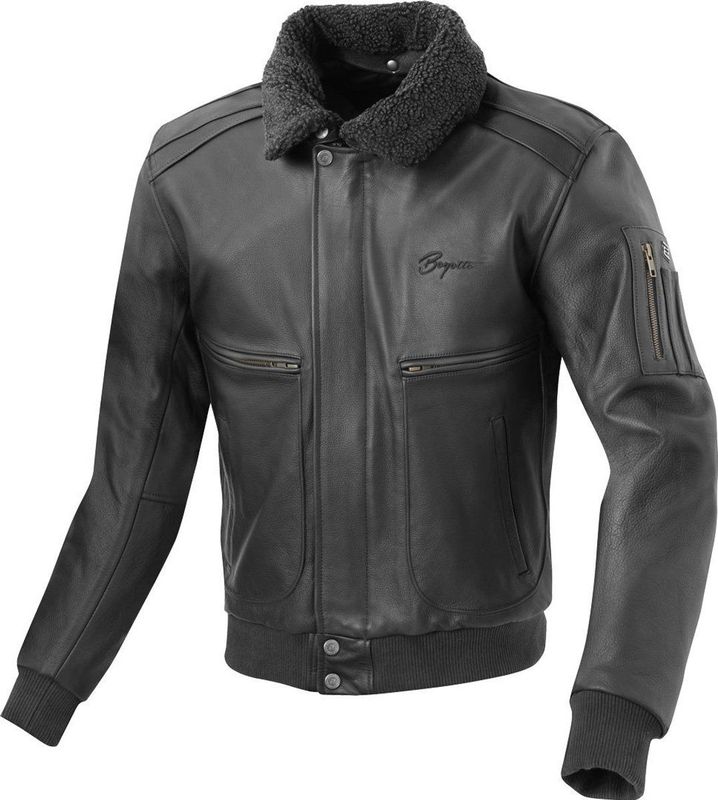Bogotto - Aviator - Leren Motorjas - Zwart