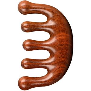 Houten hoofdhuidmassager - Houten massage kam en sandelhouten kam-Hoofd Meridiaan Kam - Schraap Massager