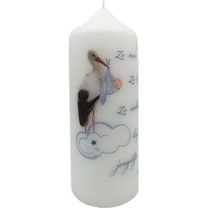 Geboortekaars Zoon Kraamcadeau Jongen baby cadeau jongen Felicitatie Kaars