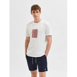 Selected Relaxed Rob T-shirt Met Korte Mouwen Wit 2XL Man