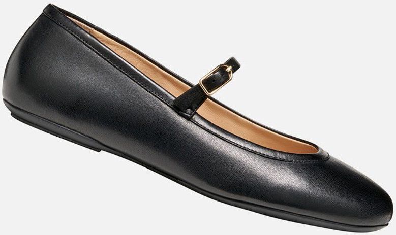 Geox - Palmaria - Ballerina's - Zwart - Ademend Systeem