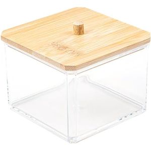 Acryl Wattenschijfhouder voor Wattenstaafjes en Make-up Sponzen – Multifunctionele Organizer