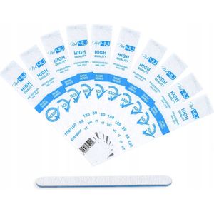 Nail4U Basis Nagelvijlen 100/180 - Set van 10 stuks