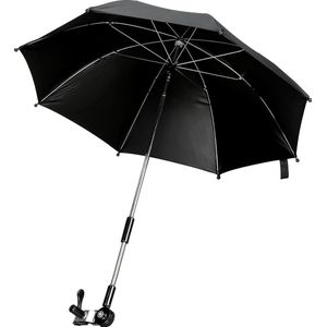 Universele parasol voor kinderwagens UV-bescherming 50+ zonwering voor buggy kinderwagenparaplu 72 cm diameter paraplu zwart