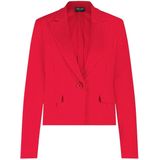 Lady Day - Novi Blazer - Rood - Dames - Korte Getailleerde Single-breasted
