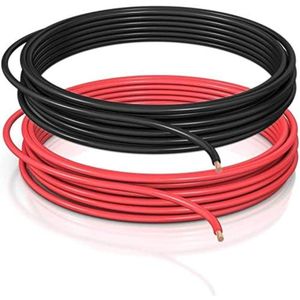 Automotive Elektriciteitskabel - Set 1,5mm² - 10 Meter Rood en Zwart -automobiel kabel FLRY B asymmetrisch