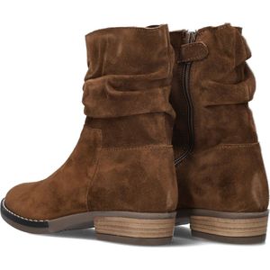 Hip H1738 Enkellaarsjes - Enkelboots met rits - Meisjes - Cognac - Maat 33