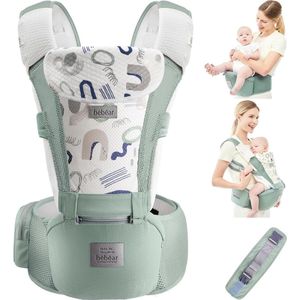 Goodivery ® Babydrager met heupzitje met hoofddeksel, 3 zuigkussens, extender