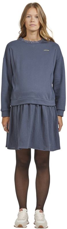 Vertbaudet - Korte Jurk - Twee Materialen - Voor Zwangerschap en Borstvoeding