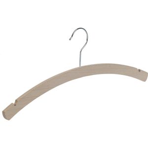 De Kledinghanger Gigant - Kledinghanger - Volwassenen - 1501-42H - 50 Stuks - Blousehanger - Shirthanger - Beukenhout - Naturel Ongelakt - Rokinkepingen - 42 cm - Kleerhanger (1501_2/42H_59_R/50)