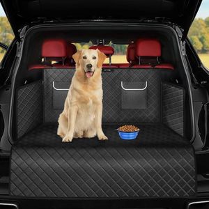 Universele kofferbakbescherming voor honden, kofferbakdeken met bumperbescherming, zijbescherming, waterdicht, antislip, krasbestendig, zwart, geschikt voor de meeste auto's en SUV's