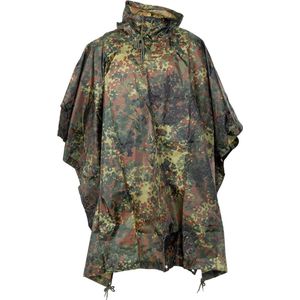 MFH Army Poncho Rip Stop Mod. vlekcamouflage Afmetingen 144 x 223 cm