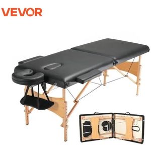 Mila Shop Draagbare massagetafel - Salon tattoo bed - Inklapbaar - Gezichtsuitsparing - Armsteunen in breedte instelbaar - 70x185x87cm