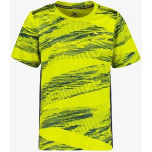 Dutchy Dry kinder voetbal T-shirt geel zwart - Maat 116
