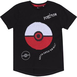 Zwart t-shirt, pokeball POKEMON 3-4 jaar 104 cm