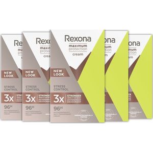 Rexona Deo Creme - Maximum Protection - Stress Control 5 x 45 ml
