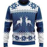 JAP Foute kersttrui - Classic one -  Kerstcadeau volwassenen - Dames en heren - Kerst - M - Blauw