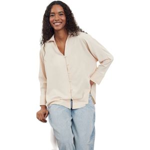 Trendyol Zwart Oversized/Wezensgeweven Overhemd Twoaw24Go00017