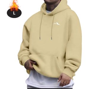 Bovista Hoodie Heren - Sweaters - Sweater - Warme Trui - Met Capuchon - Abrikoos - M