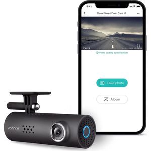 Stellar Dashcam - Voor Auto - Met Night Vision - Wifi Connectie - Full HD - 130C Gezichtsveld - Draaibare Houder