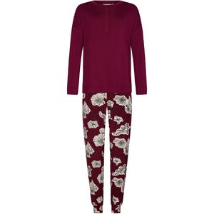 Pastunette Premium - Pyjama - Burgundy Dream - Ecovero Viscose - Bordeaux - Maat 36