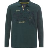 MAKSE - Poloshirt - Donkergroen - Lange Mouwen