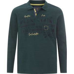 MAKSE - Poloshirt - Donkergroen - Lange Mouwen