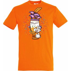 T-shirt Alaaf Bier | Carnaval | Carnavalskleding Dames Heren | Oranje | maat XXL