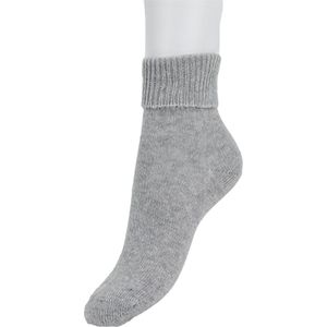 Bonnie Doon Cozy Merino Wol en Cashmere Dames Sok Luxe Warme Zachte Sokken Maat 36/42 Kleur Licht Grijs gemeleerd - Merino Wol - Cashmere - Warm - Comfortabel - Elegant - Dames - Winter - Zacht - Luxe - Warme Voeten - Light Grey mele - BP241105.590