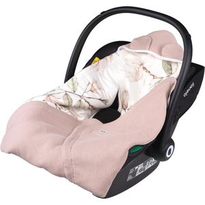Warme Wikkeldeken voor Baby's - Zachte en Ademende Babydeken 90x90 cm voor Autostoeltjes en Kinderwagens